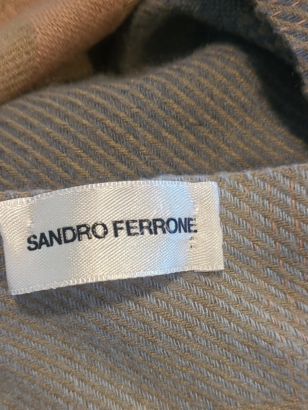 Sandro Ferrone Soft Ombre Heart Print Wrap Scarf - Taupe & Dusty Pink